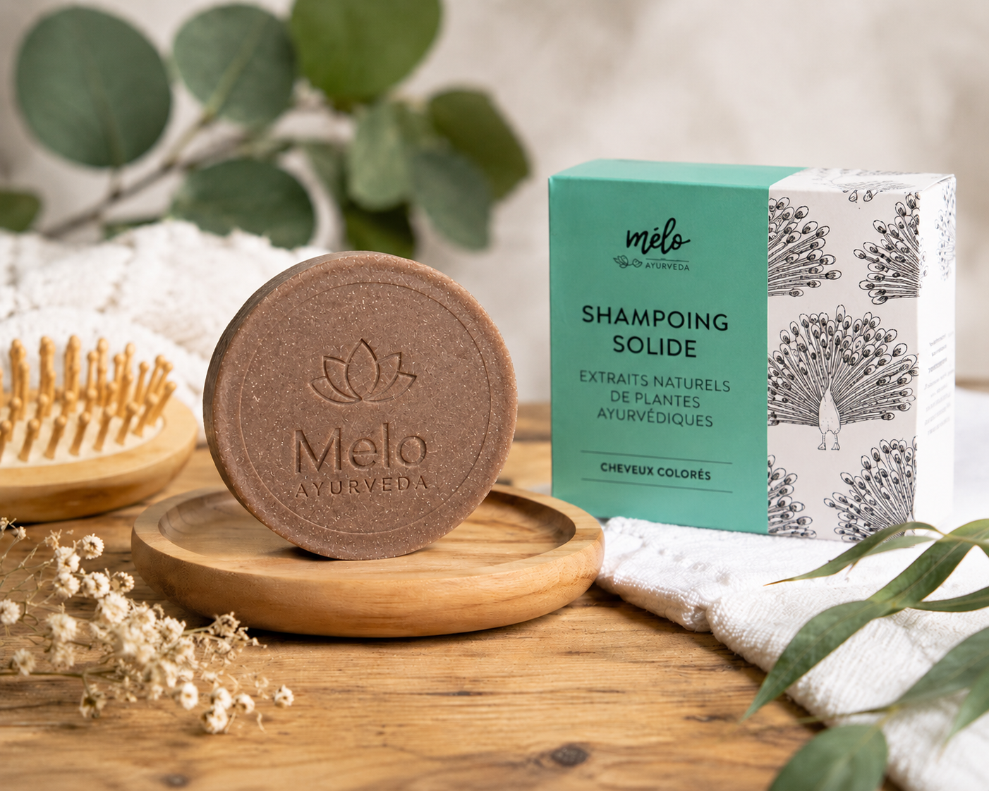 Shampoing solide cheveux colorés