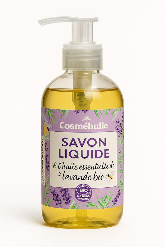 Savon liquide à l'huile essentielle de lavande Bio