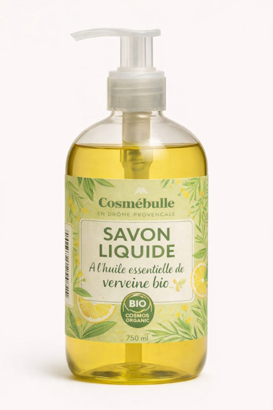 Savon liquide à l’huile essentielle de Verveine Bio