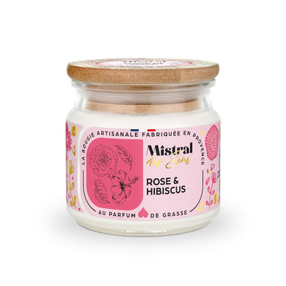 Bougie parfumée Rose & Hibiscus