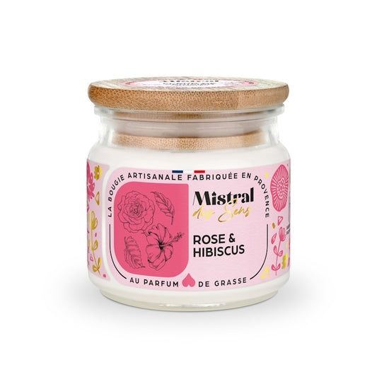 Bougie parfumée Rose & Hibiscus