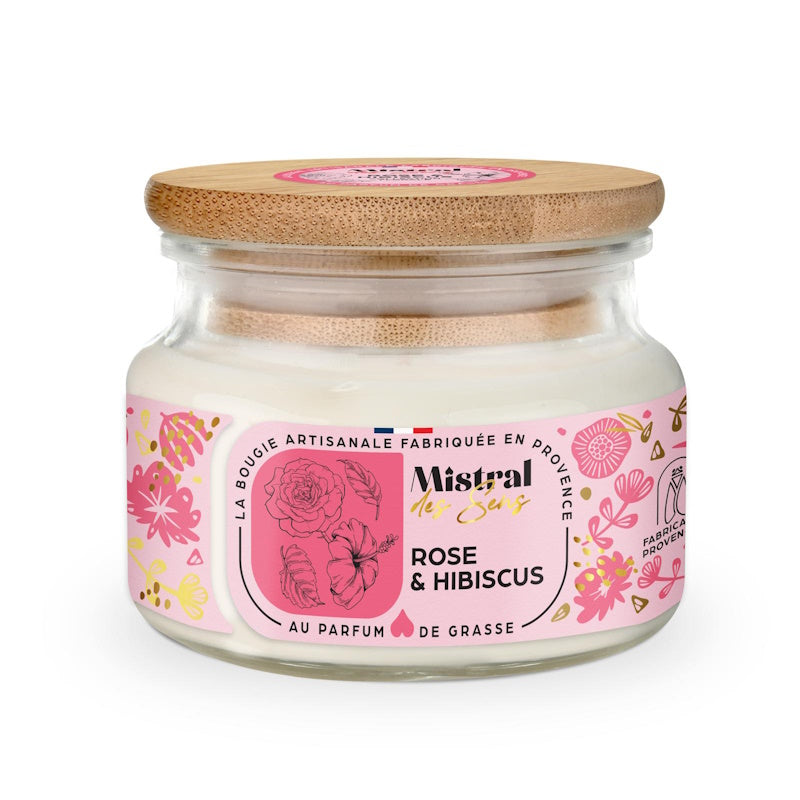 Bougie parfumée Rose & Hibiscus