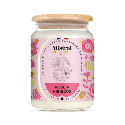 Bougie parfumée Rose & Hibiscus