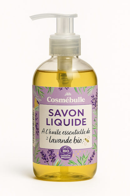 Savon liquide à l'huile essentielle de lavande Bio