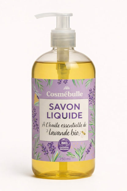 Savon liquide à l'huile essentielle de lavande Bio