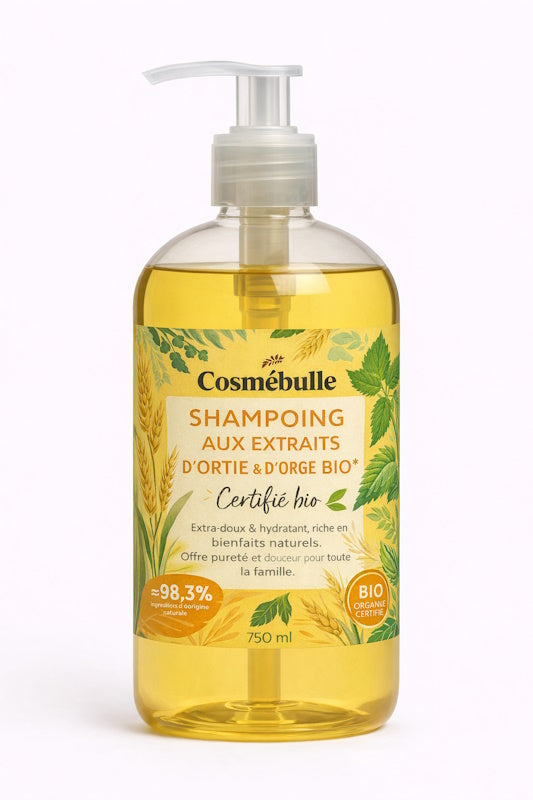 Shampoing Ortie & Orge bio